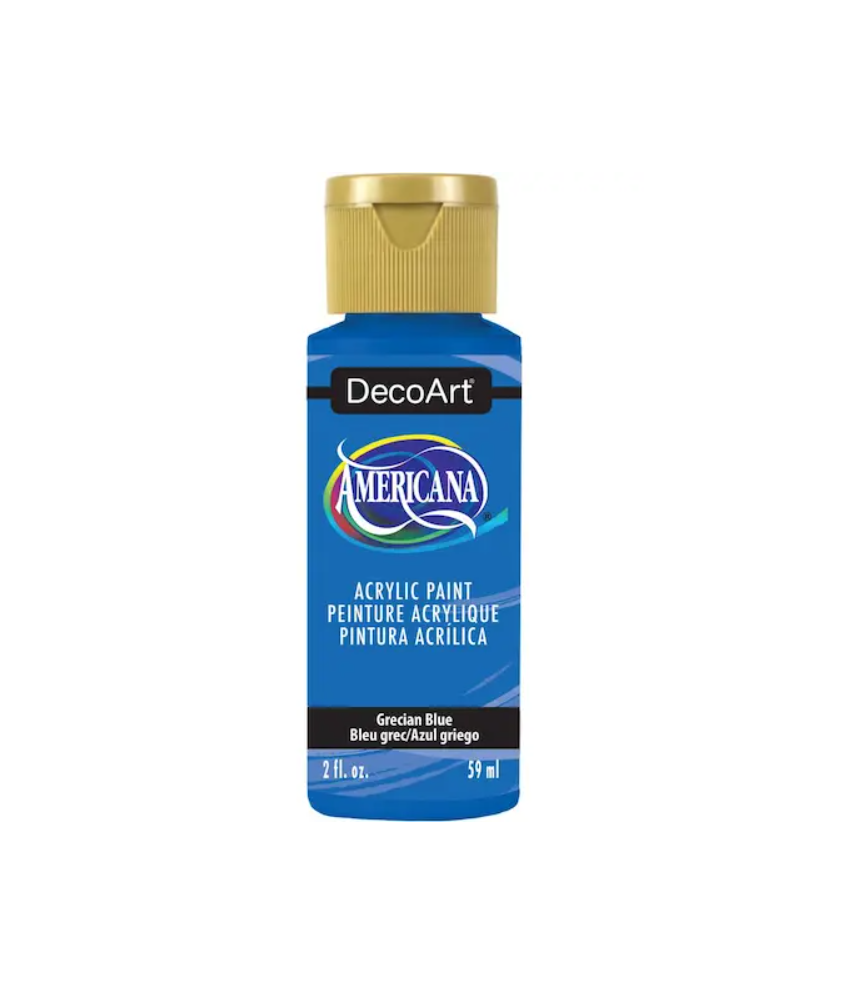 DecoArt Americana Acrylic Paint 59ml 2oz Blues - Grecian Blue