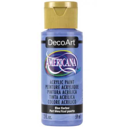 DecoArt Americana Acrylic Paint 59ml 2oz Blues - Blue Harbor