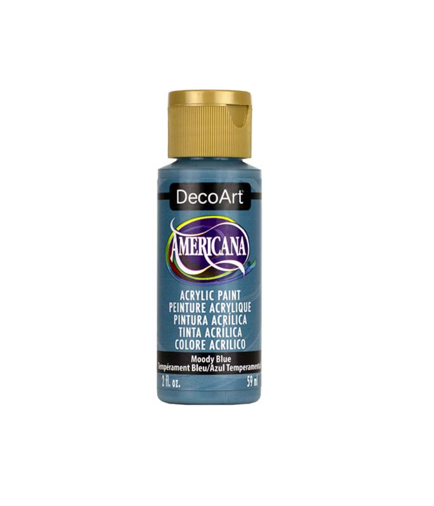 DecoArt Americana Acrylic Paint 59ml 2oz Blues - Moody Blue