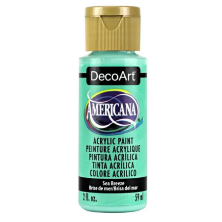 DecoArt Americana Acrylic Paint 59ml 2oz Greens - Sea Breeze