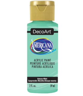 DecoArt Americana Acrylic Paint 59ml 2oz Greens - Amaze-Mint