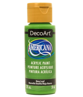 DecoArt Americana Acrylic Paint 59ml 2oz Greens -New Leaf