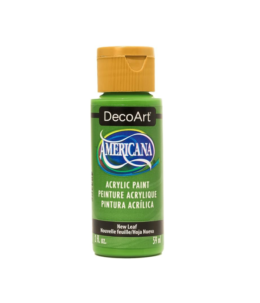 DecoArt Americana Acrylic Paint 59ml 2oz Greens -New Leaf