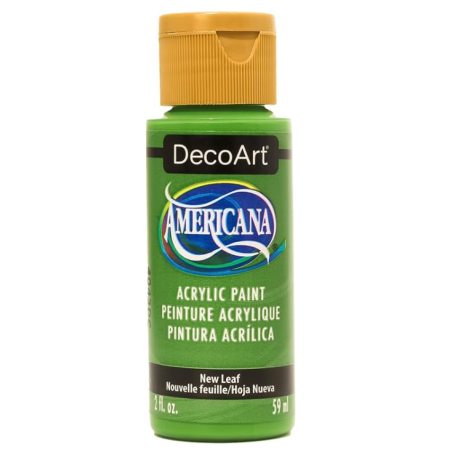 DecoArt Americana Acrylic Paint 59ml 2oz Greens -New Leaf