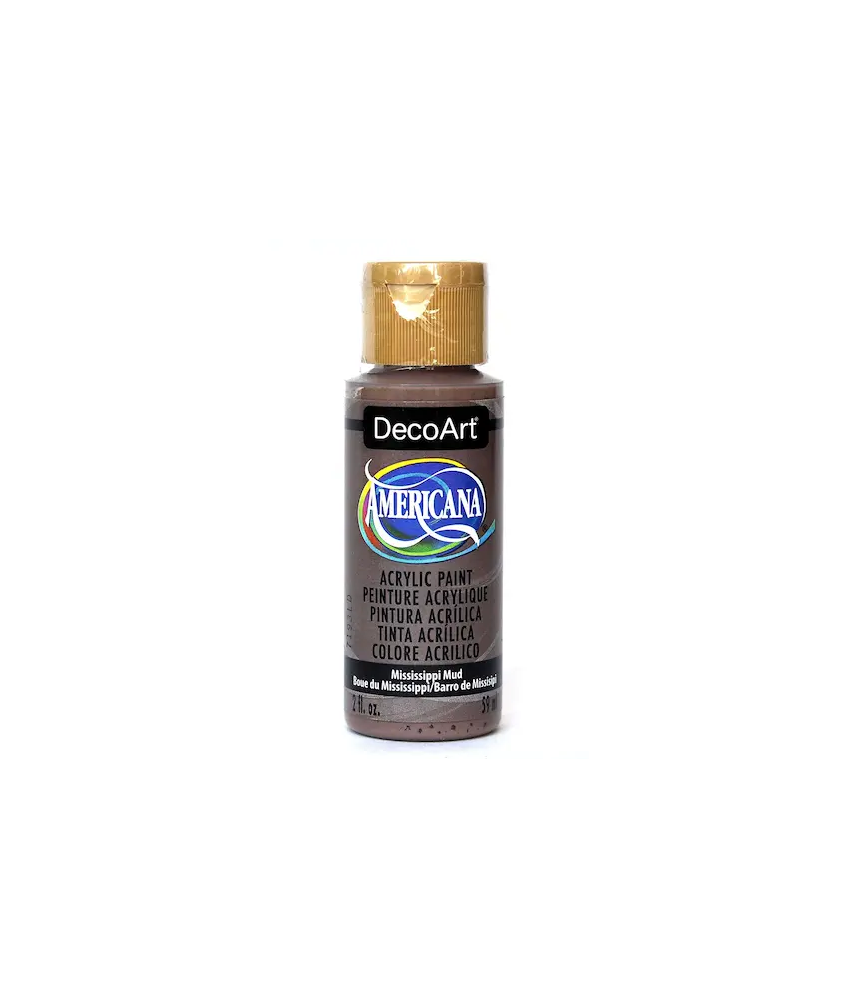 DecoArt Americana Acrylic Paint 59ml 2oz Browns - Mississippi Mud