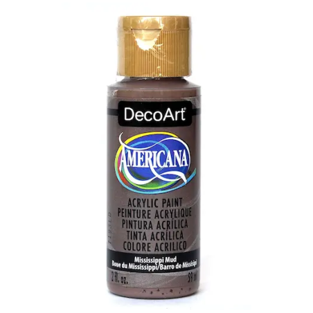 DecoArt Americana Acrylic Paint 59ml 2oz Browns - Mississippi Mud