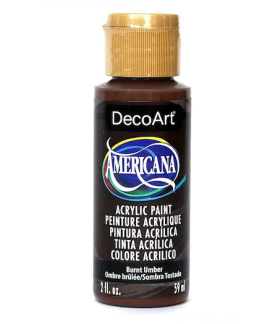 DecoArt Americana Acrylic Paint 59ml 2oz Browns - Burnt Umber
