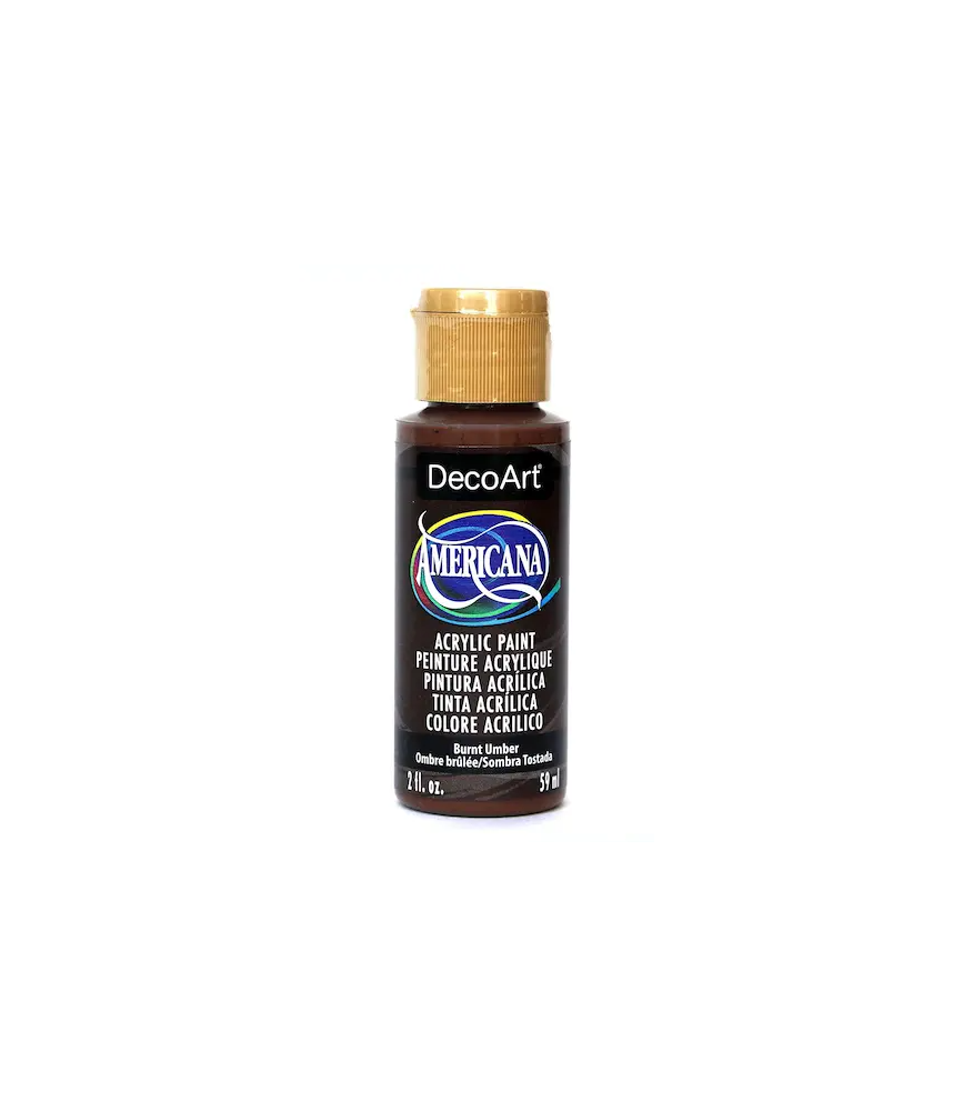DecoArt Americana Acrylic Paint 59ml 2oz Browns - Burnt Umber