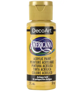 DecoArt Americana Acrylic Paint 59ml 2oz Yellows - Antique Gold