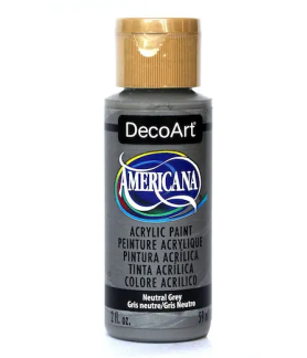 DecoArt Americana Acrylic Paint 59ml 2oz Greys - Neutral Grey