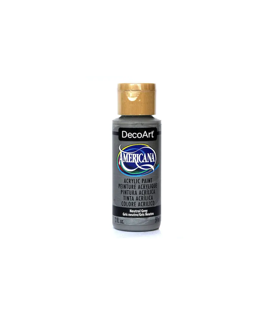 DecoArt Americana Acrylic Paint 59ml 2oz Greys - Neutral Grey