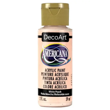 DecoArt Americana Acrylic Paint 59ml 2oz Reds - White Peach (Semi-Opaque)