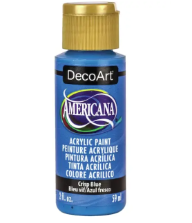 DecoArt Americana Acrylic Paint 59ml 2oz Blues - Crisp Blue