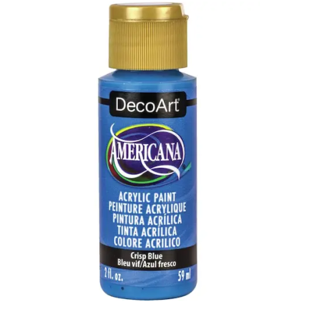 DecoArt Americana Acrylic Paint 59ml 2oz Blues - Crisp Blue