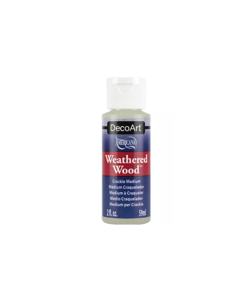 DecoArt Americana Paint Medium - Weathered Wood Crackle 2oz