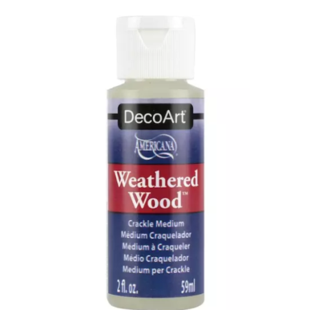 DecoArt Americana Paint Medium - Weathered Wood Crackle 2oz