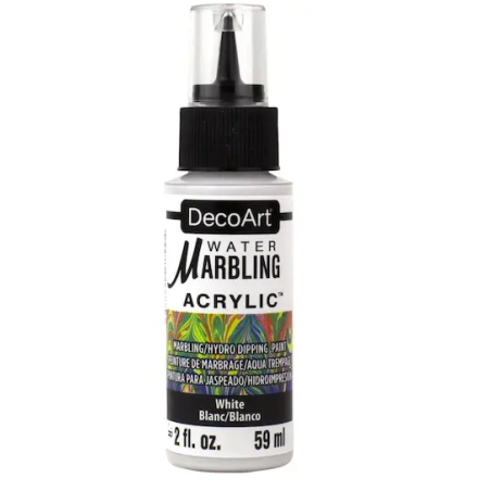 DecoArt Water Marbling Acrylic Paint 2oz (59ml) - White