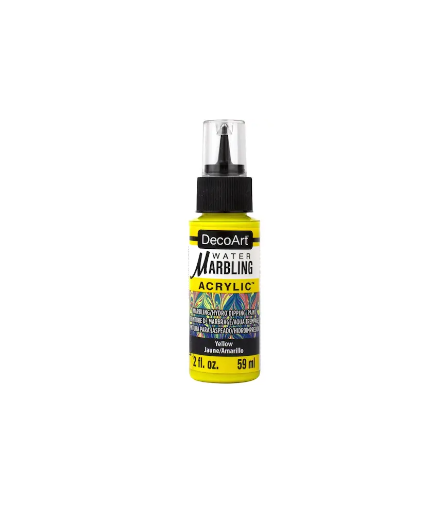 DecoArt Water Marbling Acrylic Paint 2oz (59ml) - Yellow