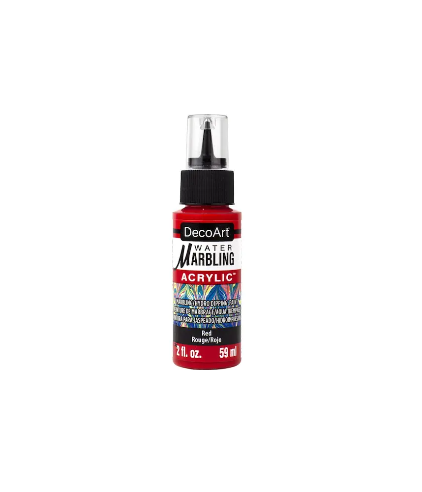 DecoArt Water Marbling Acrylic Paint 2oz (59ml) - Red