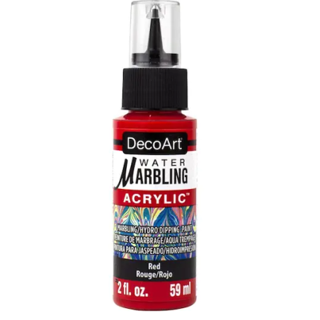 DecoArt Water Marbling Acrylic Paint 2oz (59ml) - Red