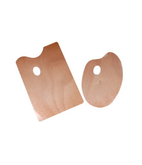 Wooden Palette Rectangular 25 x 35cm