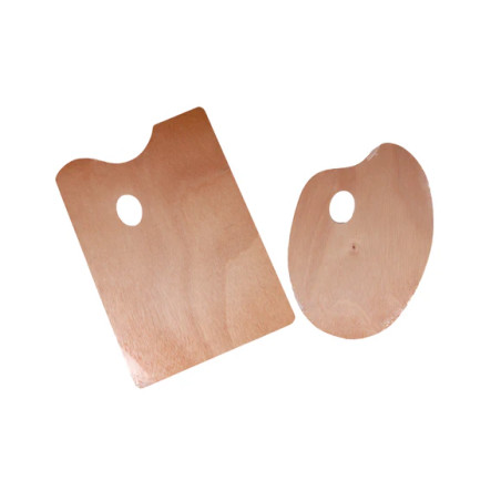 Wooden Palette Rectangular 25 x 35cm