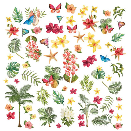 49 And Market Vintage Artistry Sunburst Laser Cut Outs -Tropical Foliage