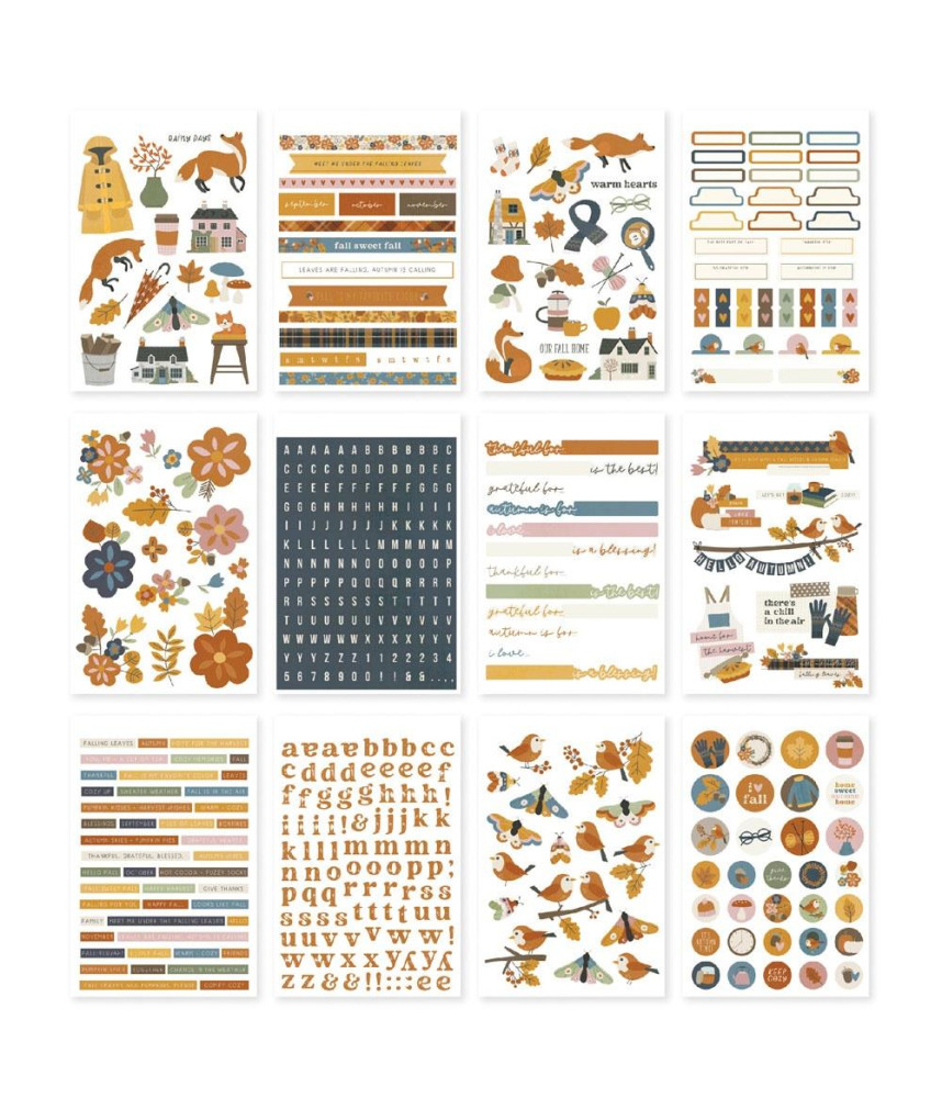 Simple Stories A5 Sticker Book - Acorn Lane