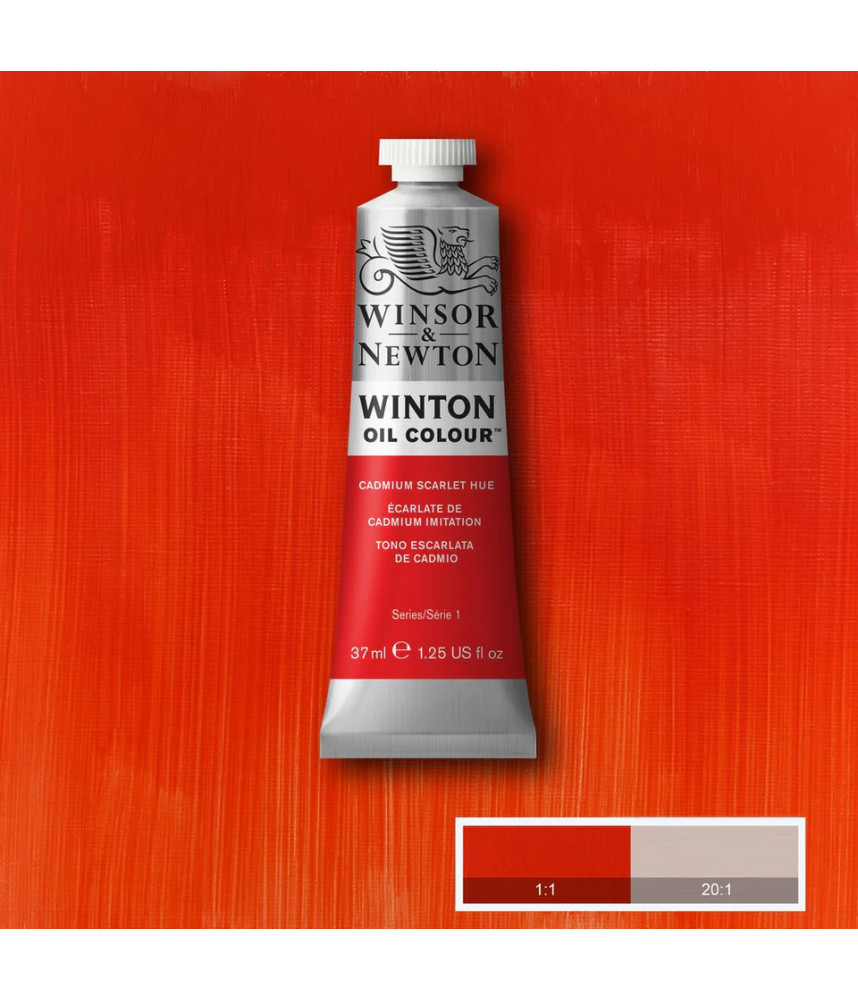 Winsor & Newton Oil 37ml- Cadmium Scarlet Hue