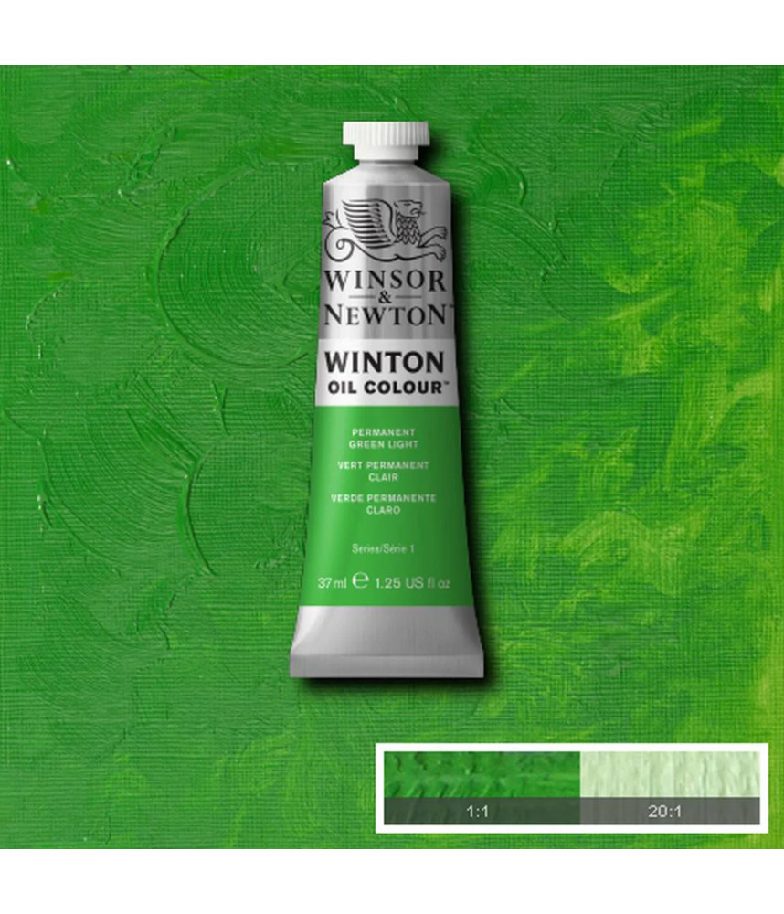 Winsor & Newton Oil 37ml- Permanent Green Light