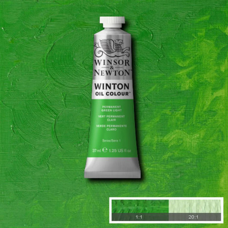 Winsor & Newton Oil 37ml- Permanent Green Light