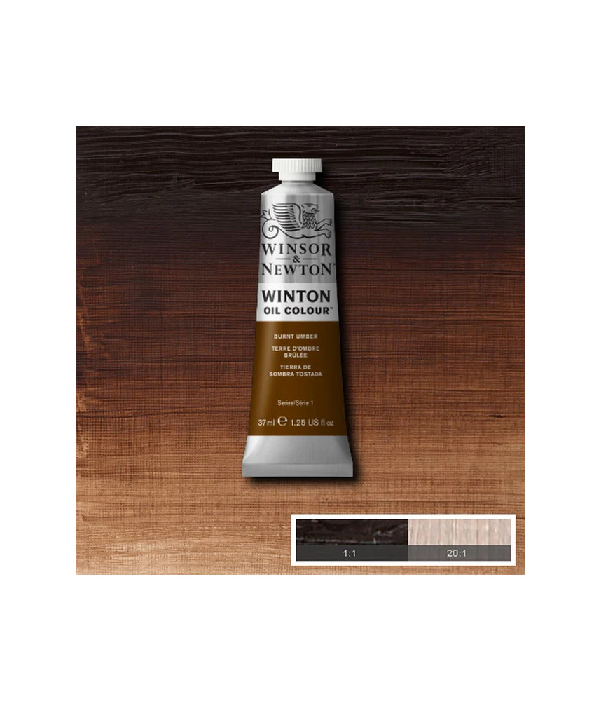 Winsor & Newton Oil 37ml- Burnt Umber