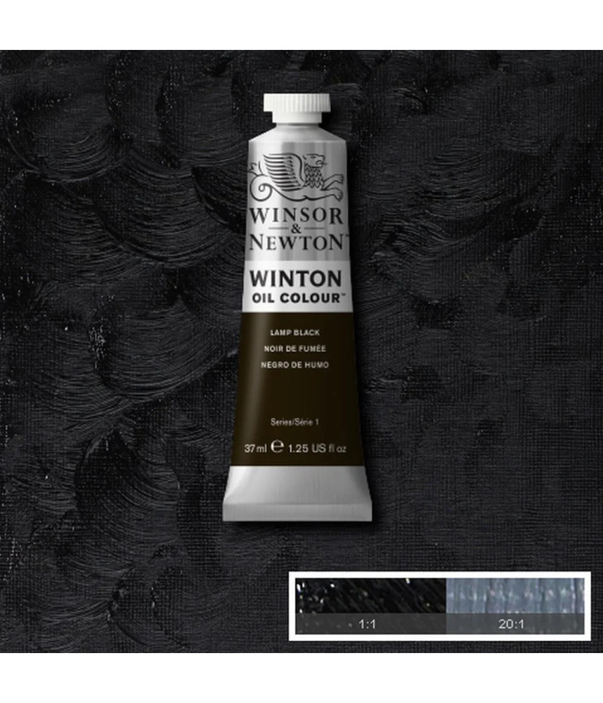 Winsor & Newton Oil 37ml- Lamp Black