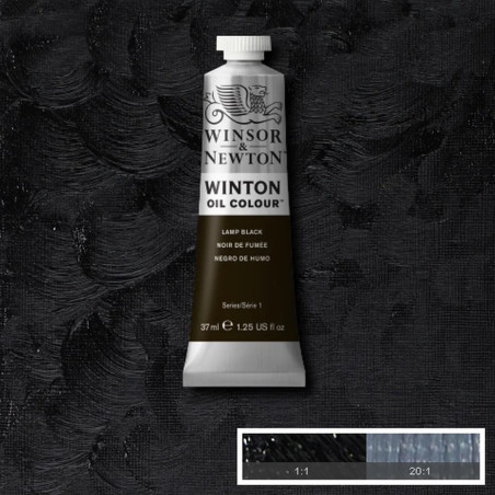 Winsor & Newton Oil 37ml- Lamp Black
