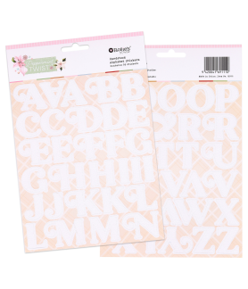 Rosies Studio- Peppermint Twist Cardstock Glitter Alphabet