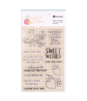 Rosie's Studio- Sweet Sunshine Clear Stamp