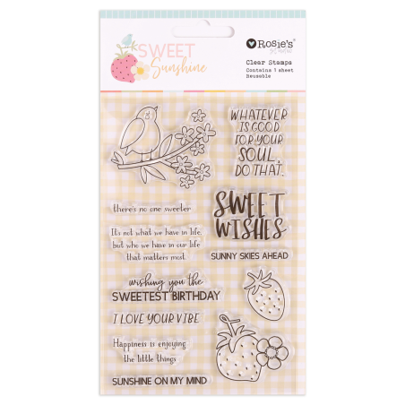 Rosie's Studio- Sweet Sunshine Clear Stamp