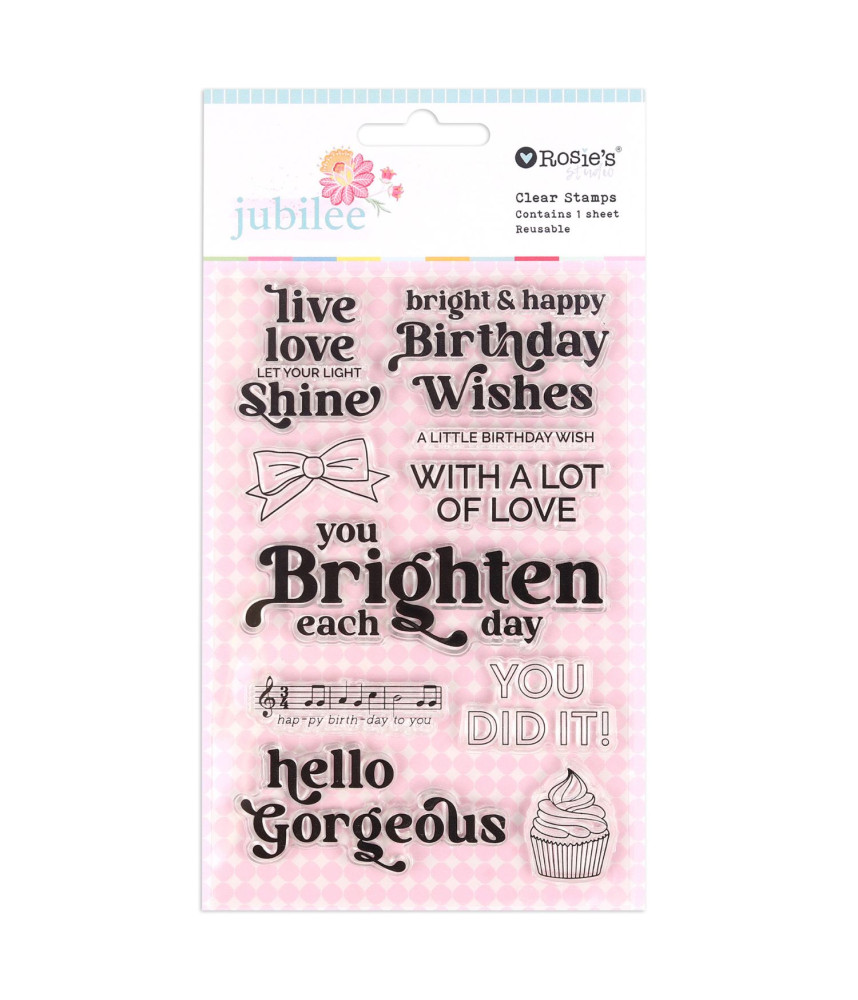 Rosie's Studio- Jubilee Clear Stamp