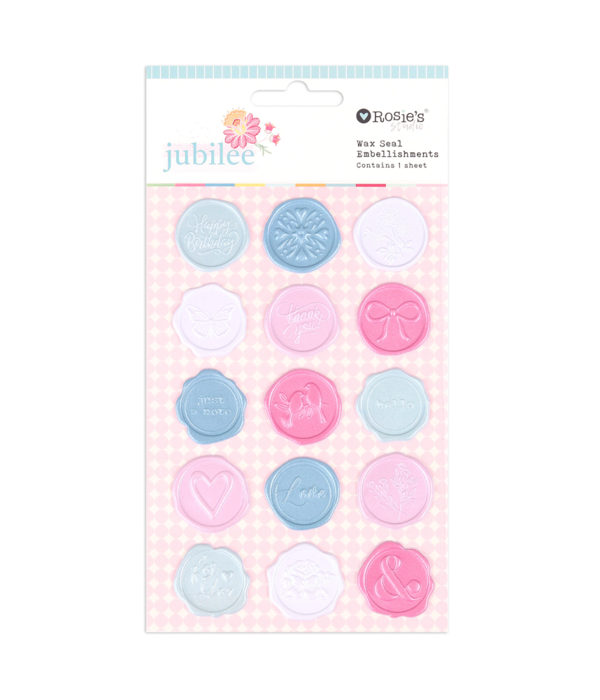 Rosie's Studio- Jubilee Wax Seal Embellishments