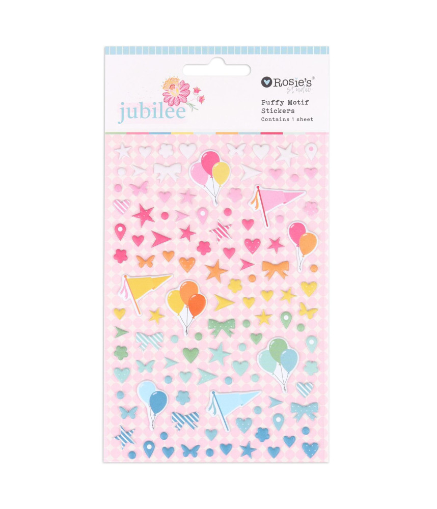 Rosie's Studio- Jubilee Puffy Motif Stickers