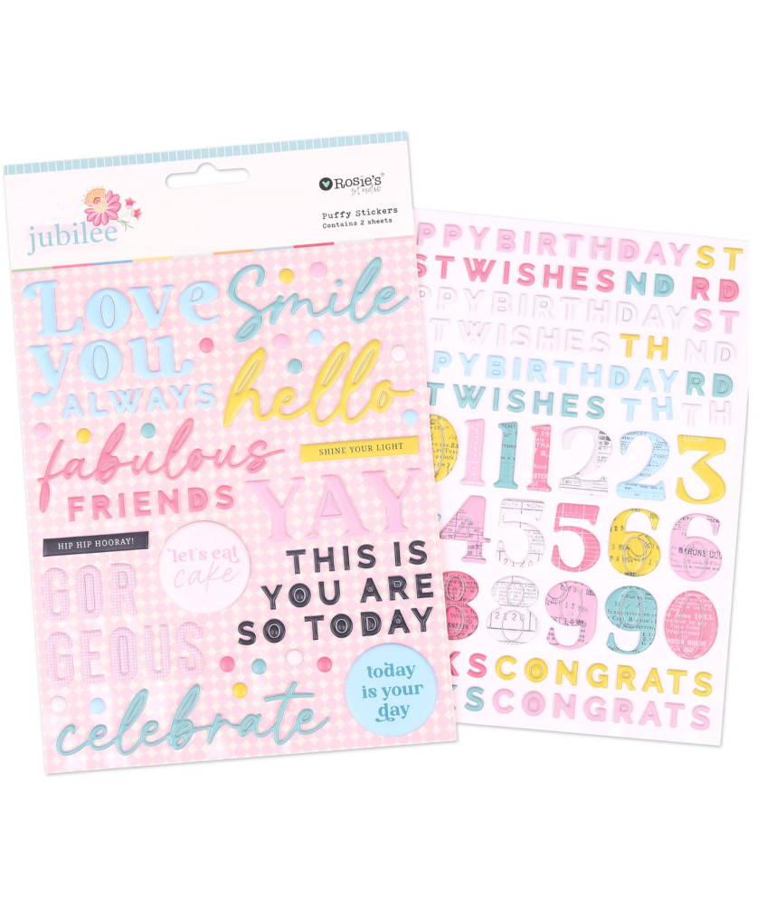 Rosie's Studio- Jubilee Puffy Stickers