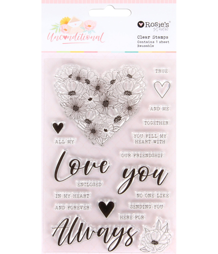 Rosie's Studio- Unconditional Clear Stamp