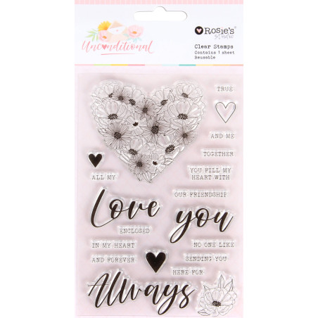 Rosie's Studio- Unconditional Clear Stamp