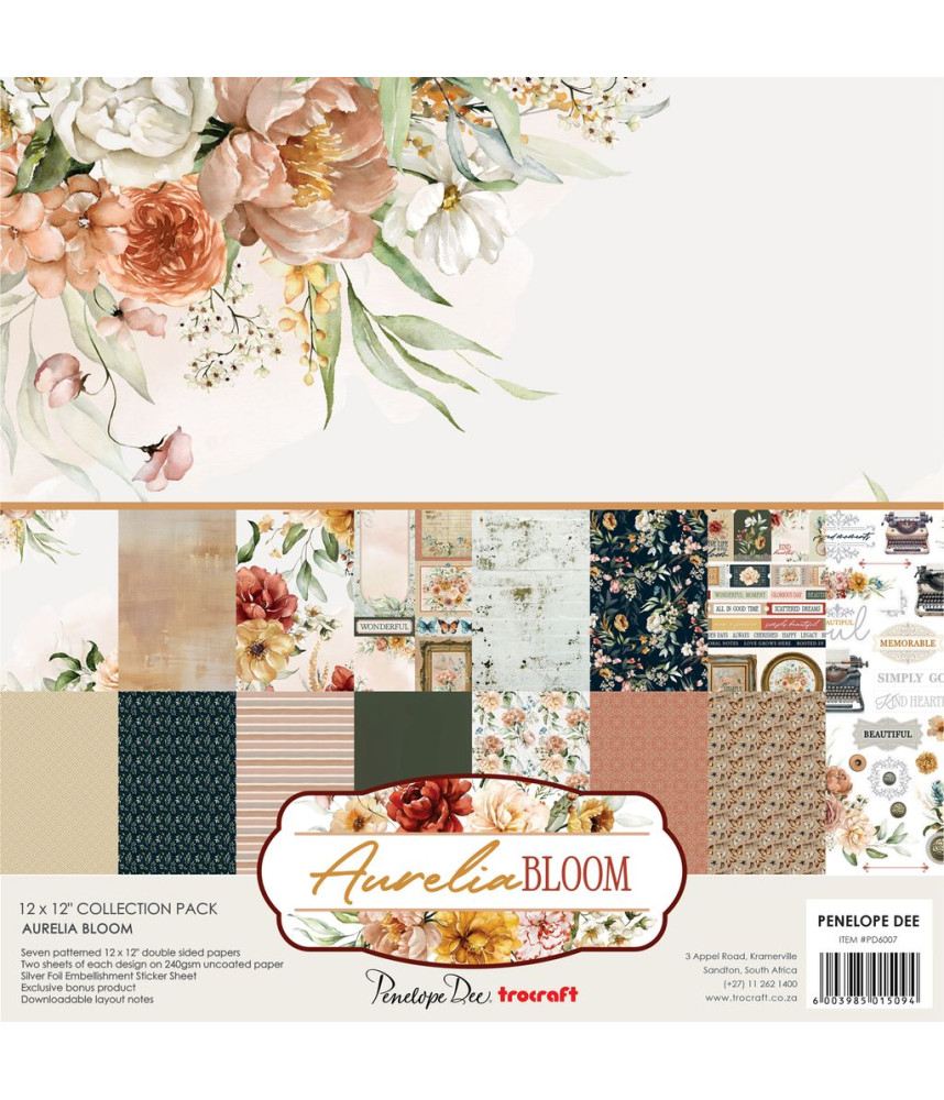 Penelope Dee 12x12 Mega Paper Pack - Aurelia Bloom
