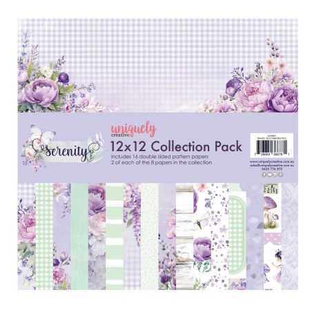 Uniquely Creative 12 x 12 Paper Pack Serenity (16 Sheets)
