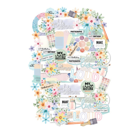 Uniquely Creative Colour Crush Creative Cuts/Ephemera Pack