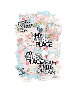 Uniquely Creative Patchwork Roses Creative Cuts/Ephemera Pack