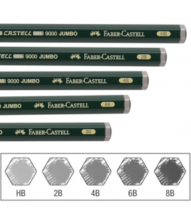 Faber-Castell 9000 Jumbo Graphite Pencil- 2B