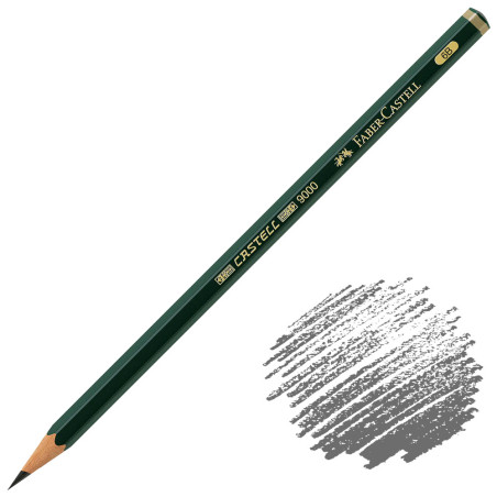 Faber-Castell Castell 9000 Graphite Pencil - 6B