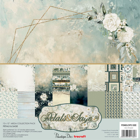 Penelope Dee 12x12 Mega Scrapbook Paper Pack - Patels & Sage